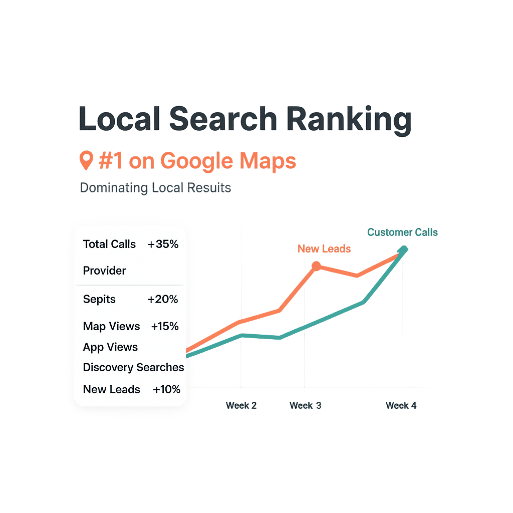 Local Service Provider results graph