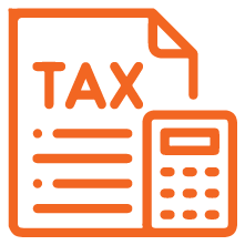 Corporate and individual tax planning icon